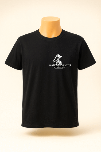 Man Monster Printed T-shirt – Black