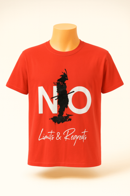 No Limits Printed Tshirt - Cardinal