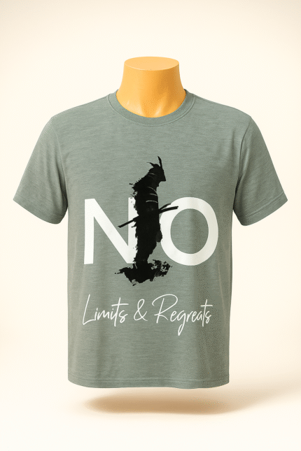 No Limits Printed Tshirt - Grey