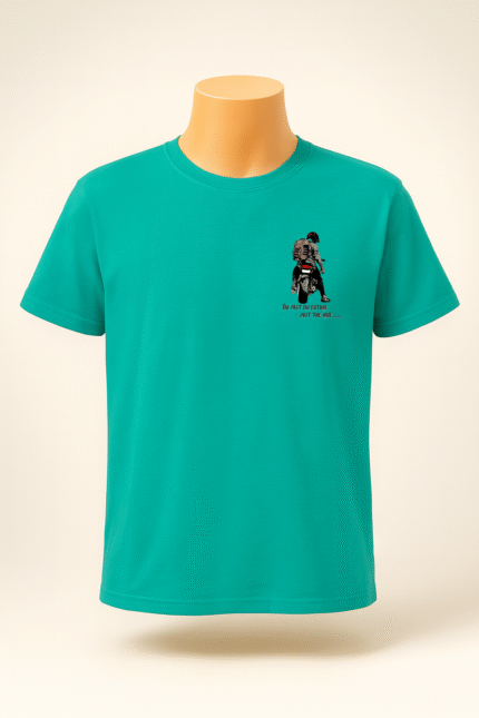 Ride Printed Tshirt - Teal